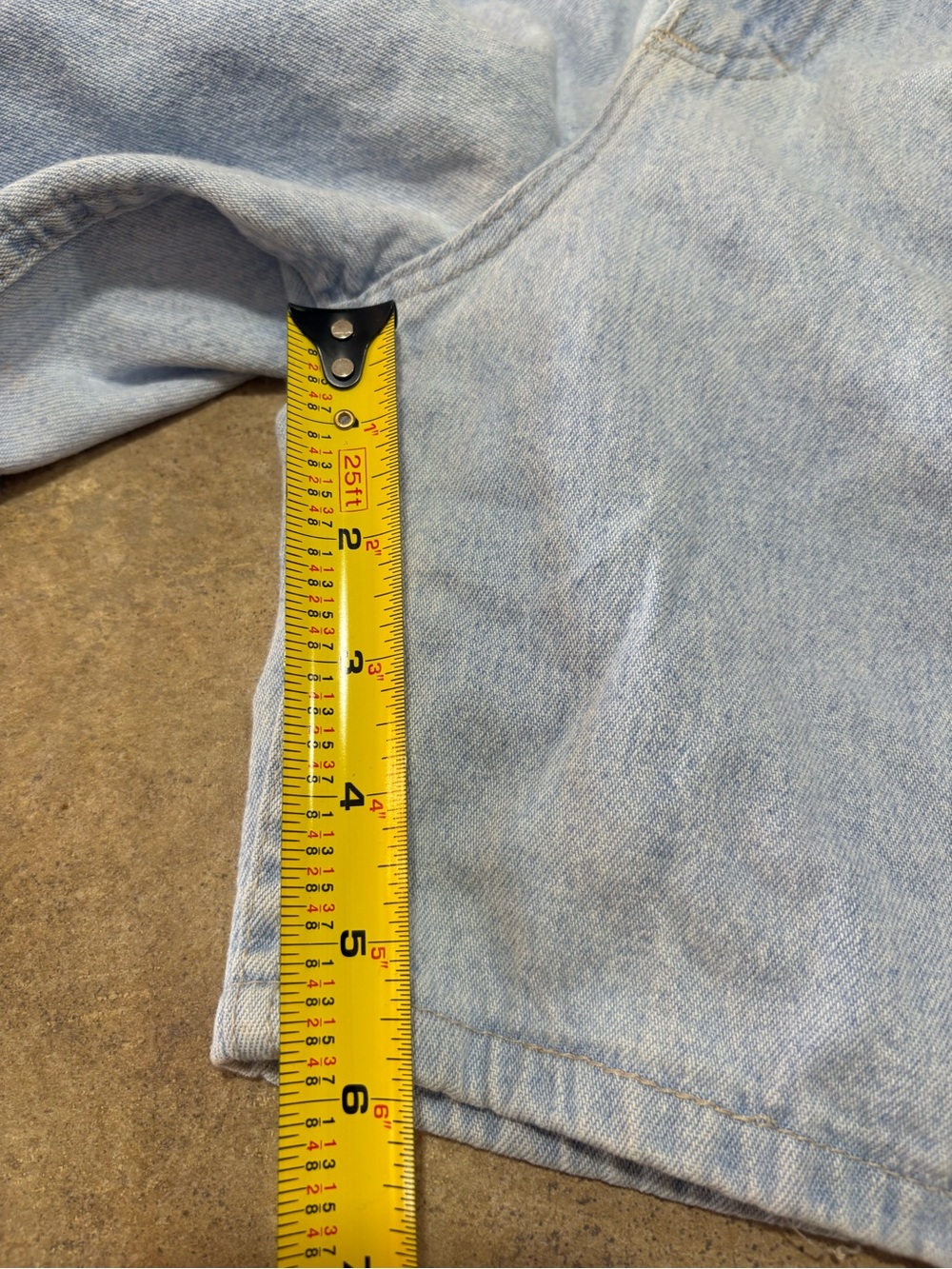 Vintage LEE Womens Shorts Mom Jean 14 Med Made USA High Rise High Waist Jorts - Picture 9 of 10